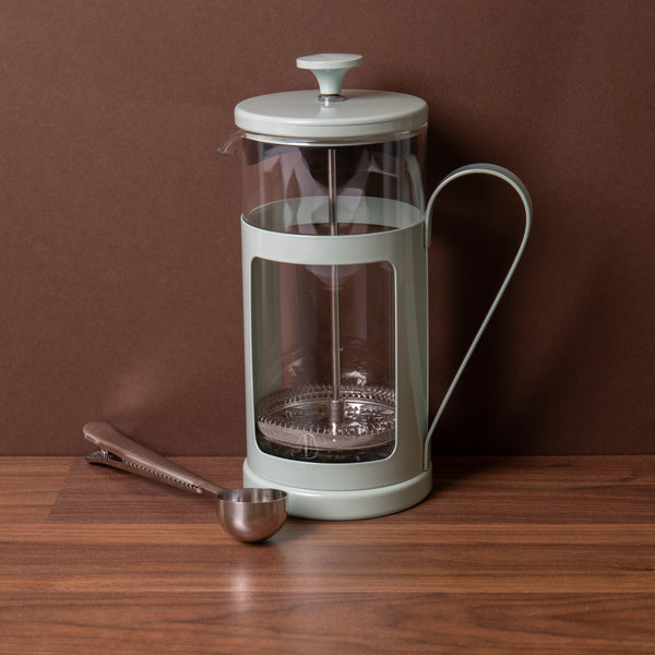 2pc Cafetière Set with Monaco 8-Cup Mint Green Cafetière and Stainless Steel Coffee Measuring Spoon with Clip image 2