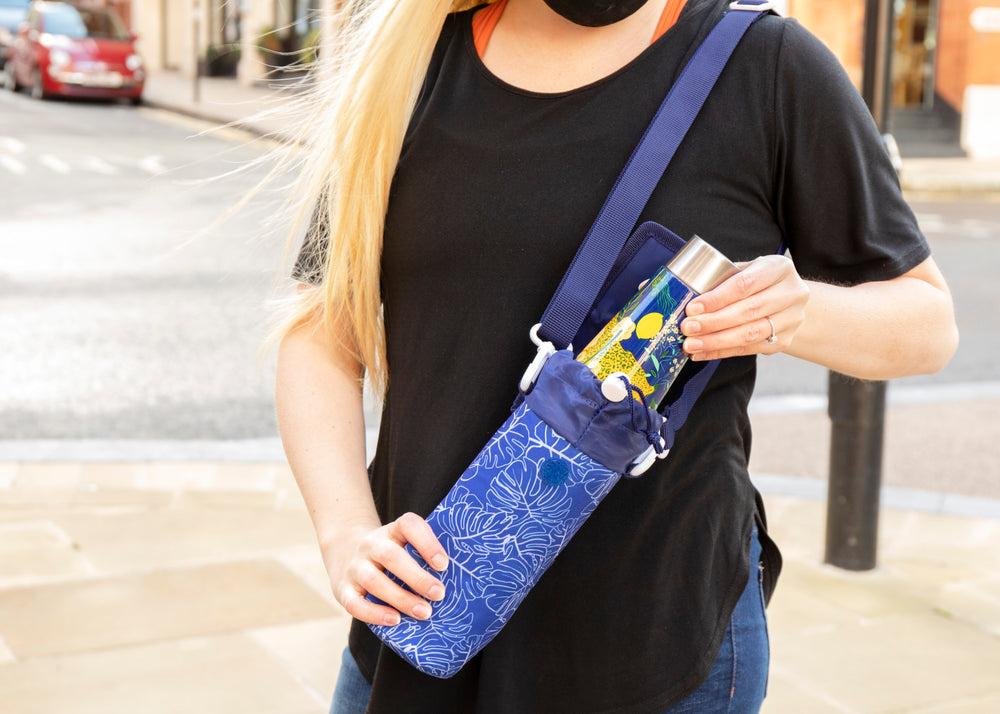 BUILT Insulated Bottle Bag with Shoulder Strap and Food-Safe Thermal Lining - 'Abundance'