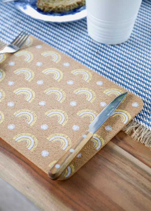 Creative Tops Printed Cork Placemats, Set of 4, Rainbow Design, 29 x 21.5 cm image 2