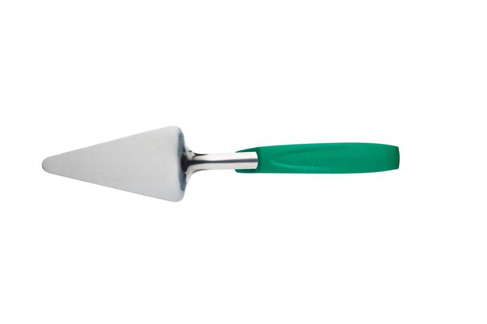 MasterClass Utensil Set with Slotted Turner, Cake Server, Buffet Salad Fork and Buffet Tongs - Green