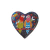 3pc Love Birds Tea Set with Ceramic Mug, 15.5cm Ceramic Plate and Cotton Tea Towel - Love Hearts image 3