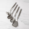 4pc Premium Stainless Steel Utensil Set with Slotted Spoon, Slotted Turner, Cooking Spoon and Ladle image 2