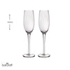 BarCraft Set of 2 Handmade Ribbed Champagne Flutes in Gift Box image 8