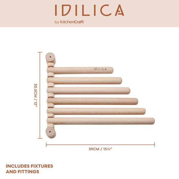 KitchenCraft Idilica Beechwood Wall Rack image 8