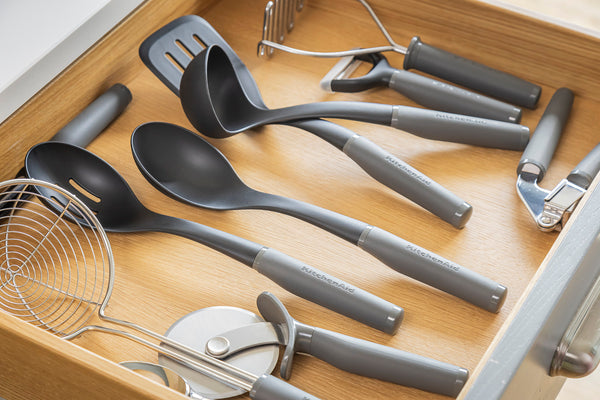 KitchenAid 5pc Soft Grip Kitchen Tool Set in Charcoal Grey image 3