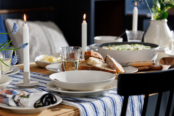 Mikasa Cranborne Stoneware Pasta Bowls, Set of 4, 24cm, Cream image 15