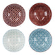 KitchenCraft Set of 4 Ceramic Cereal Bowls - 'Vibrance' Design