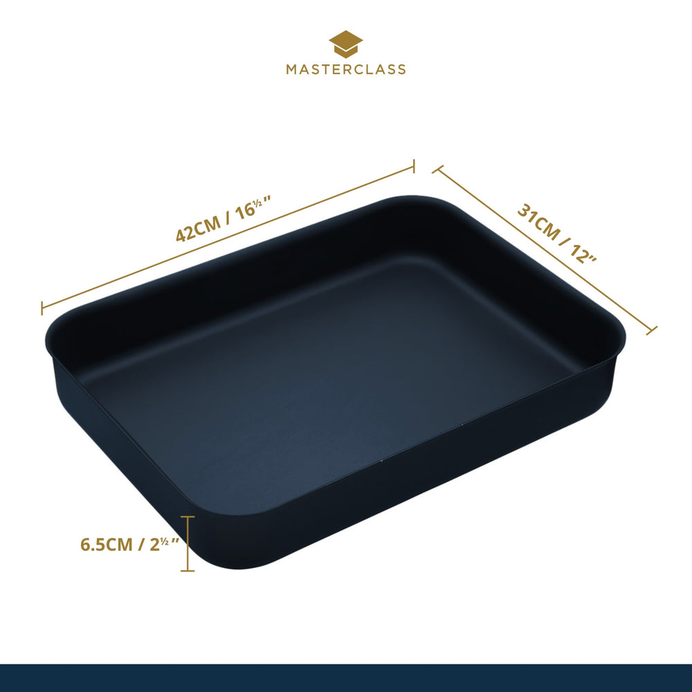 MasterClass Non-Stick Hard Anodised Roasting Pan, 42cm