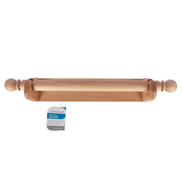 KitchenCraft Beech Wood Wall Paper Towel Holder image 2