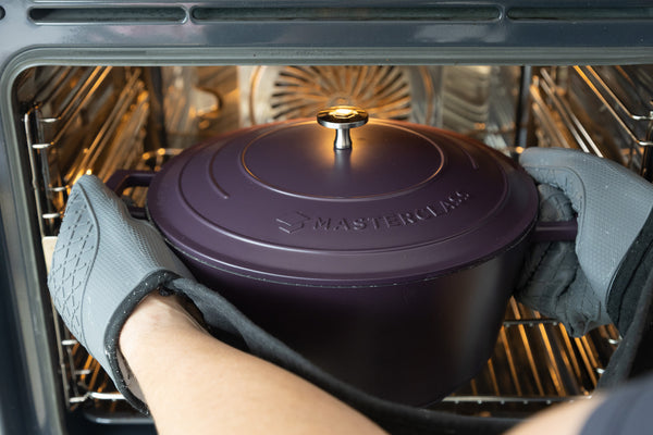 MasterClass Purple Cast Aluminium Casserole Dish, 28cm, 5L image 5