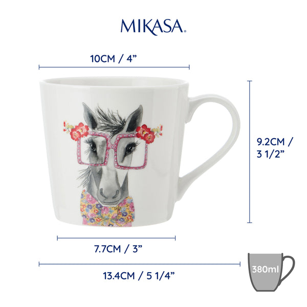 Mikasa Tipperleyhill Horse Print Fine China Mug, 380ml image 8