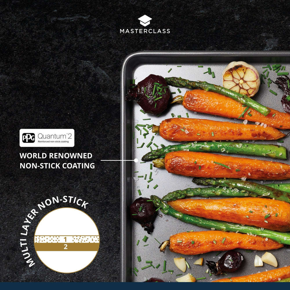 MasterClass Non-Stick Baking Tray, 24cm x 18cm