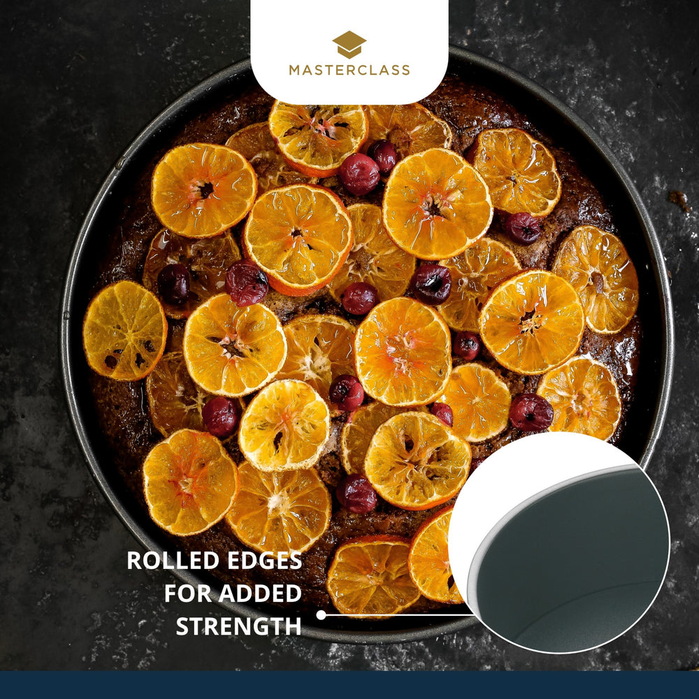 MasterClass Non-Stick Loose Base Deep Cake Pan, 25cm