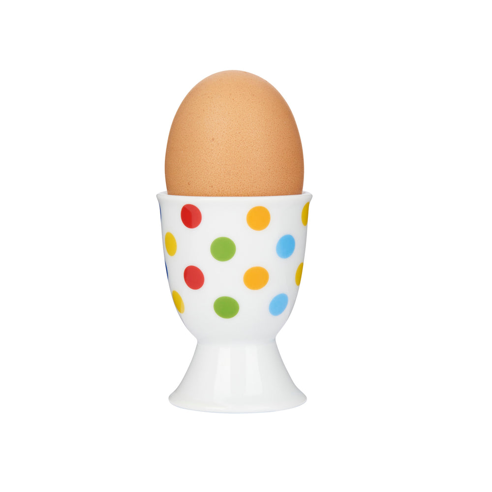Set of 6 KitchenCraft Brights Spots Porcelain Egg Cups