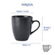 Mikasa Jardin Midnight Stoneware Mugs, Set of 4, 420ml, Black