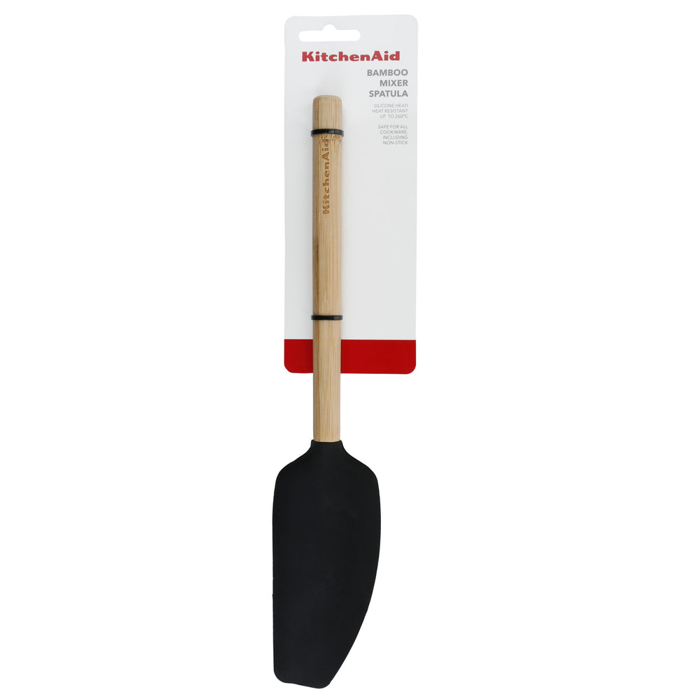 KitchenAid  Universal Bamboo Handle Mixer Spatula with Heat Resistant and Flexible Silicone Head