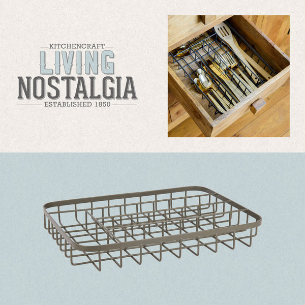KitchenCraft Living Nostalgia Cutlery Organiser, Iron image 8