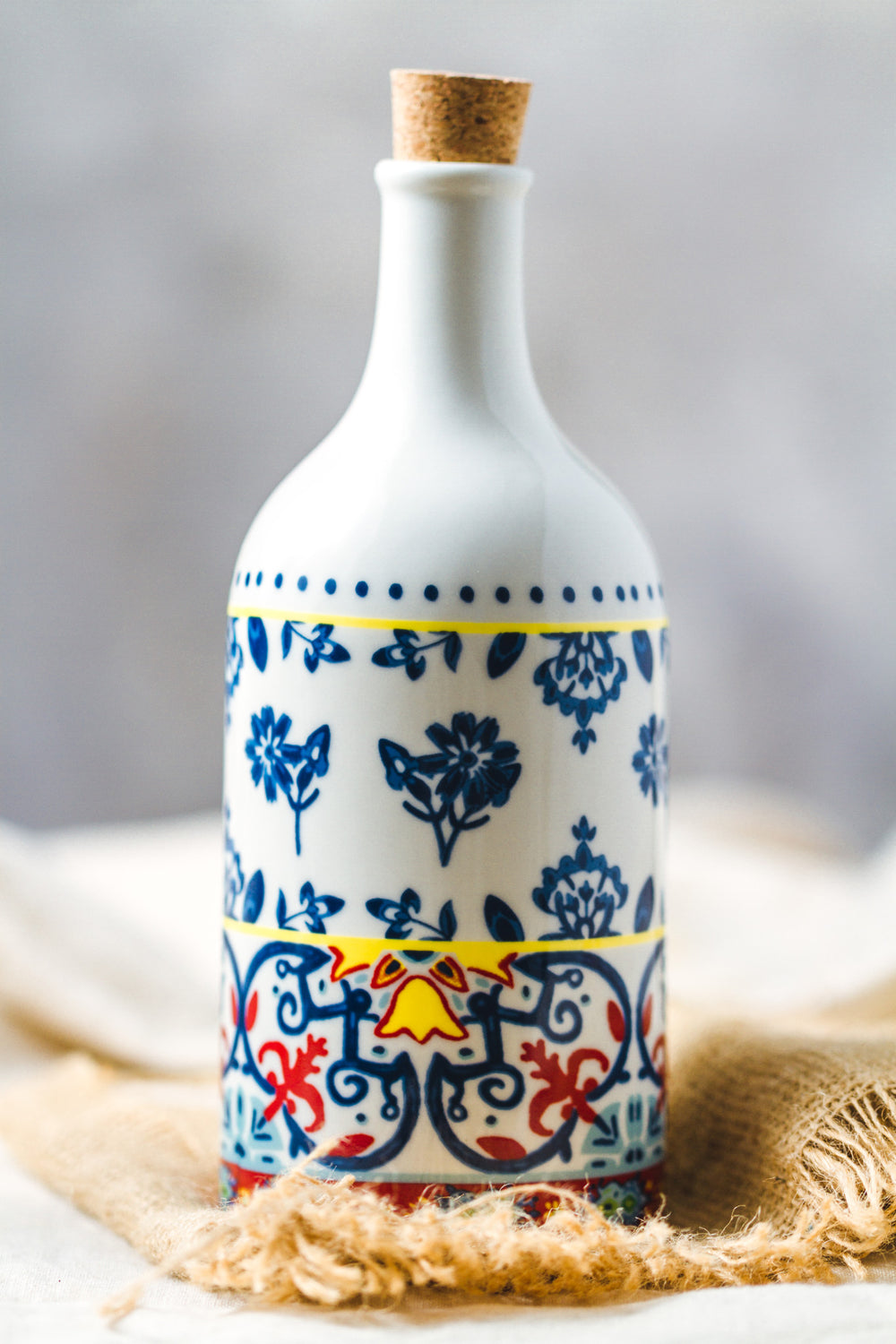 KitchenCraft World of Flavours 500ml Ceramic Oil and Vinegar Bottle Set