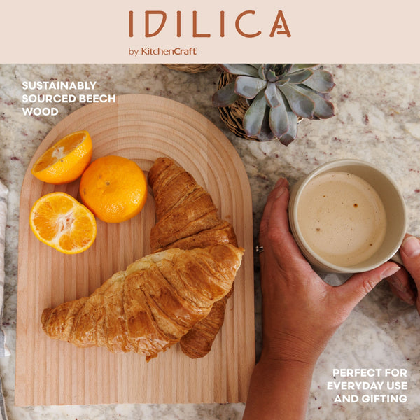 KitchenCraft Idilica Beechwood Reversible Chopping Board, 23x32cm image 9