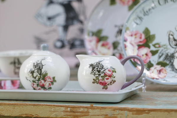 Mikasa and the V&A Alice In Wonderland Bone China Sugar Bowl And Creamer, 200ml image 5