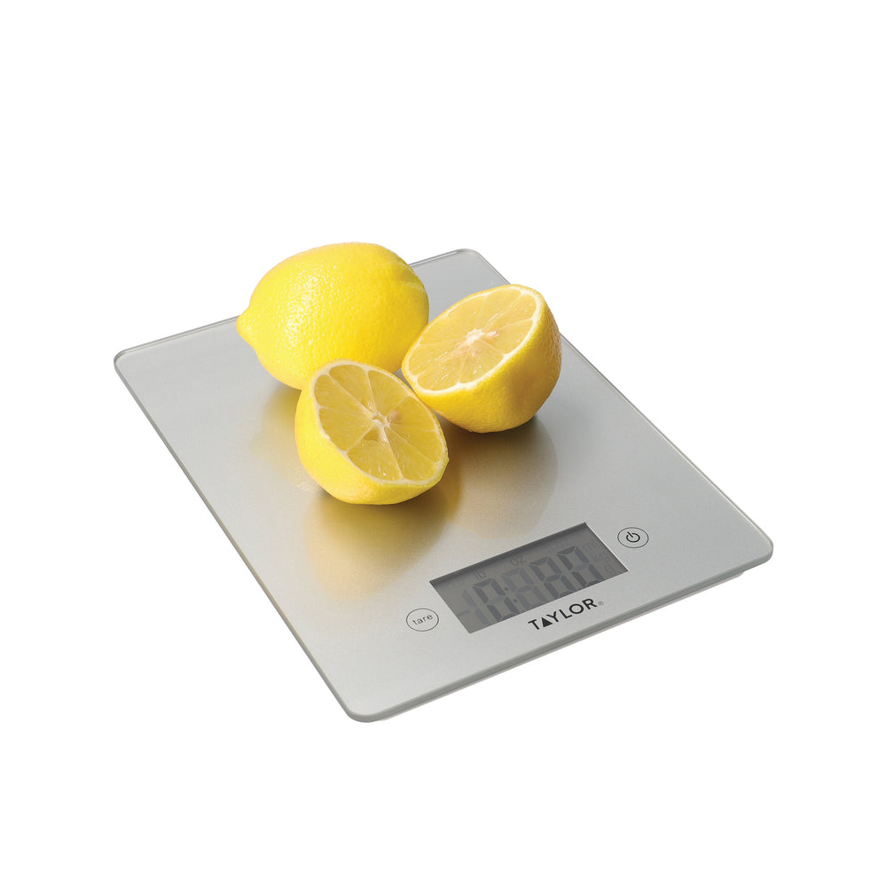 Taylor Pro Glass Digital 5Kg Kitchen Scales - Silver