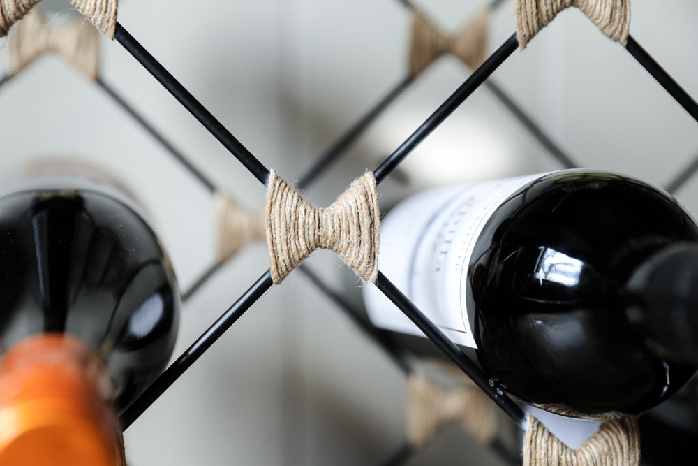 BarCraft 8-Bottle Metal Wine Rack