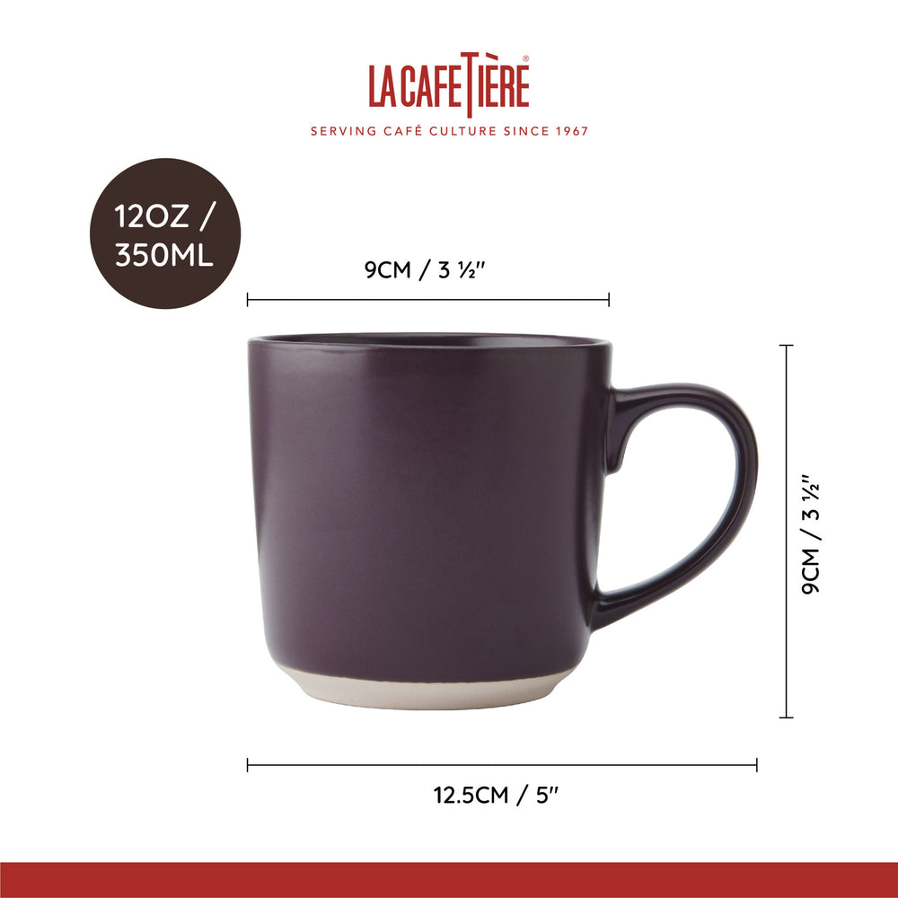 La Cafetière Ceramic Mug, Purple, 350ML