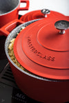 MasterClass Red Cast Aluminium Casserole Dish, 4L image 5