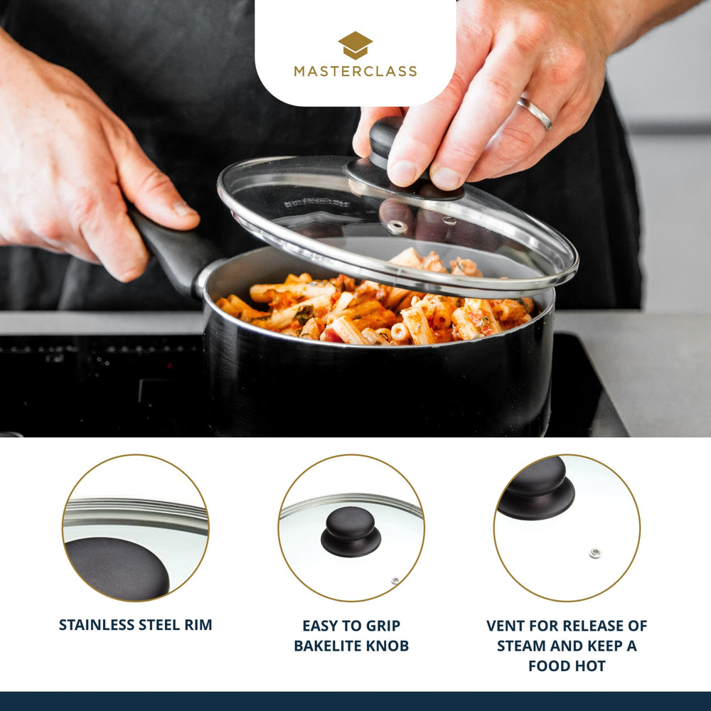 MasterClass Glass Saucepan Lid, 24cm