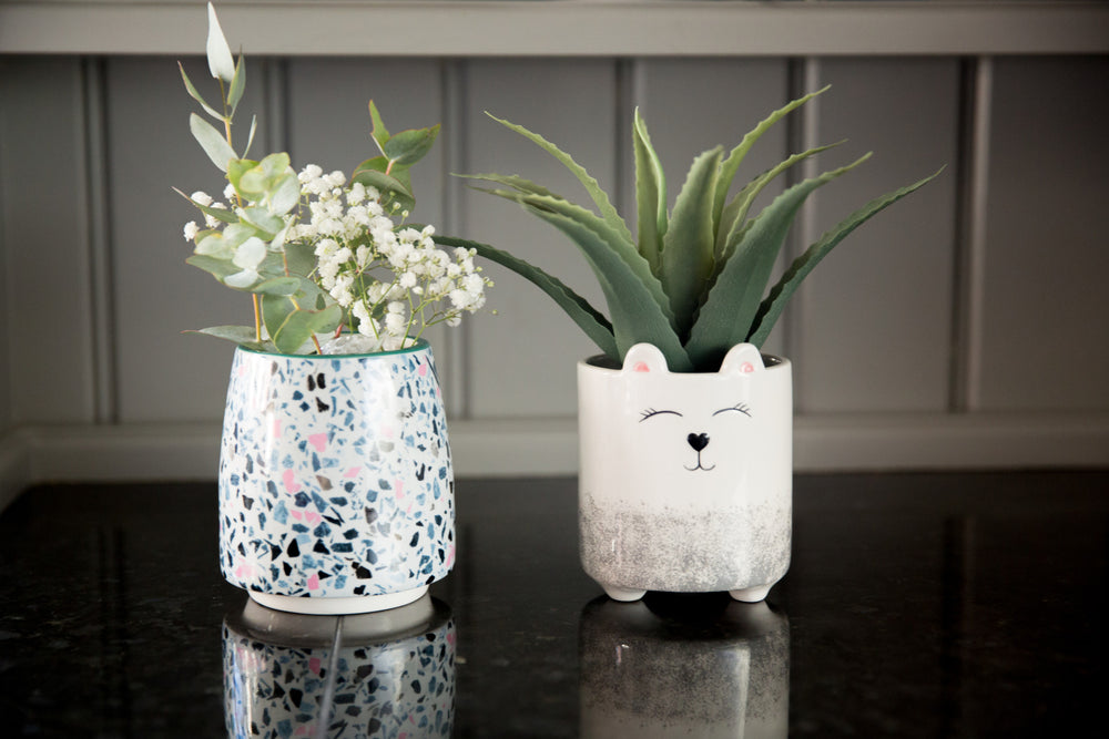 KitchenCraft Terrazzo Print Planter