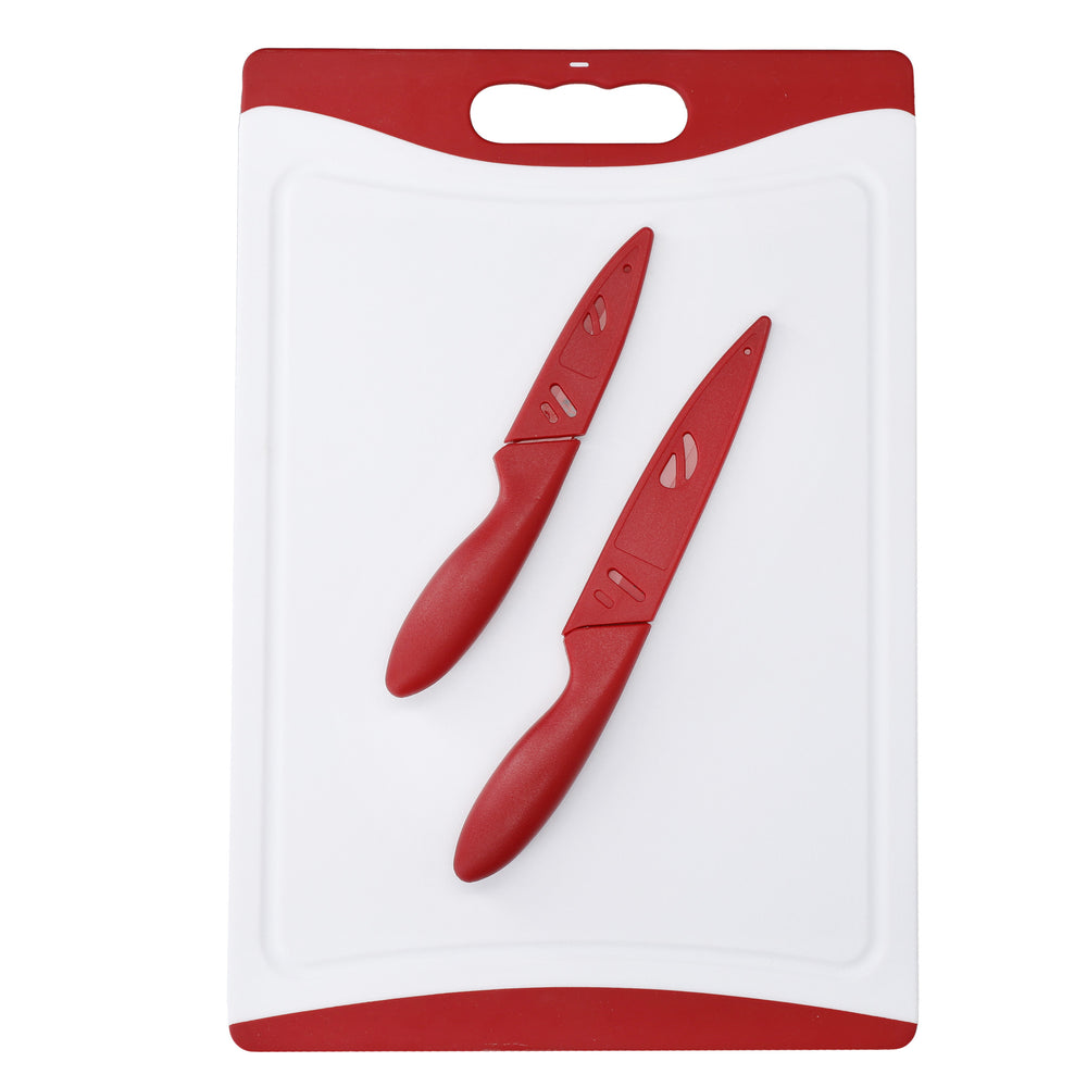 Colourworks 2-Piece Kitchen Knife Set with Chopping Board