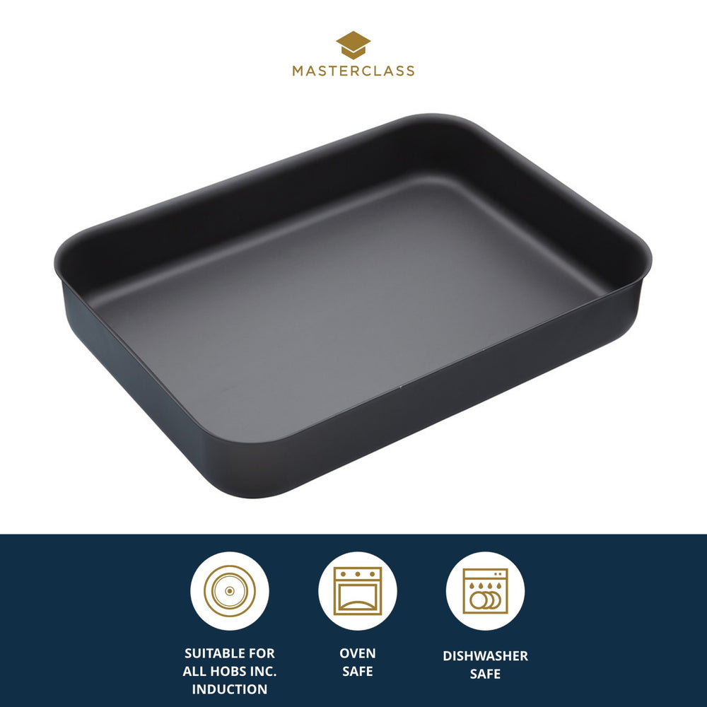 MasterClass Non-Stick Hard Anodised Roasting Pan, 42cm
