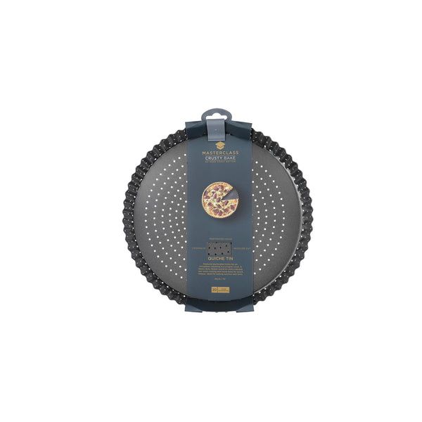 MasterClass Crusty Bake Non-Stick Fluted Round Quiche Tin, 25cm image 4