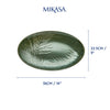 Mikasa Jardin Stoneware Oval Serving Platter, 36cm, Green image 8