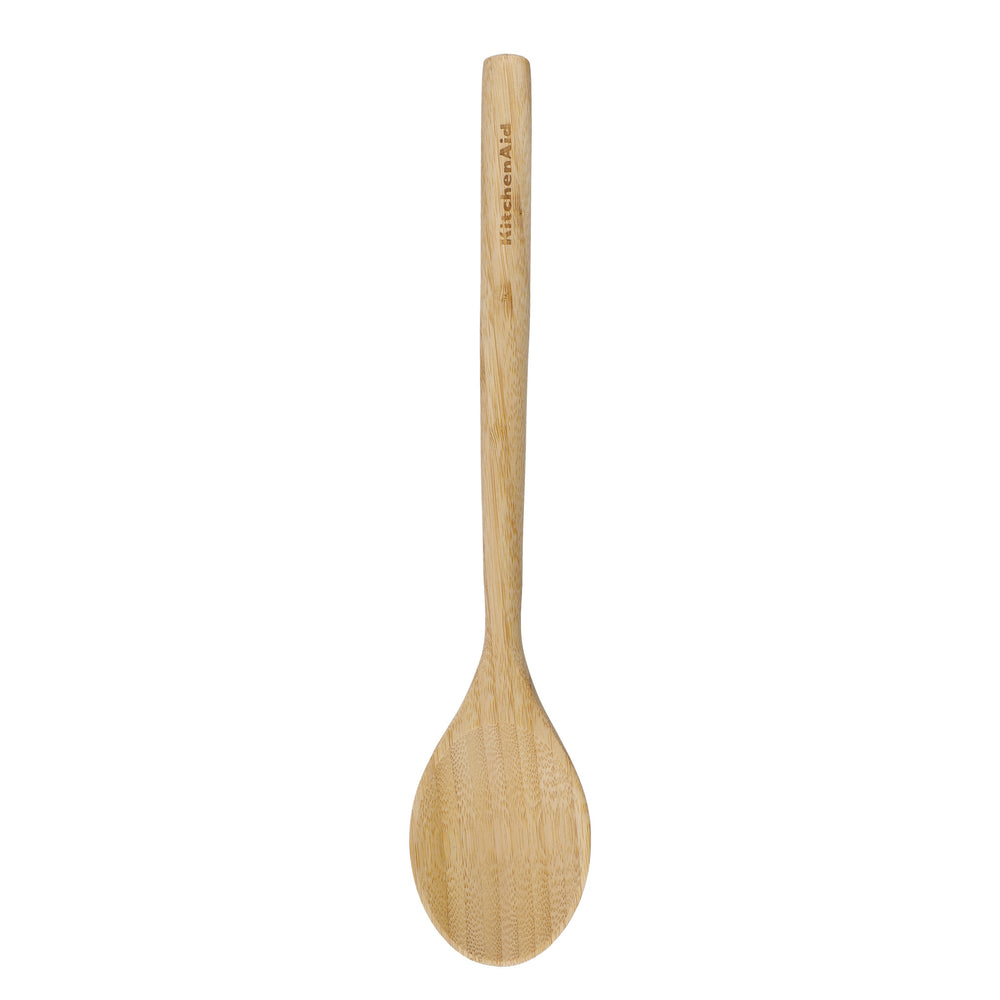 6pc Eco-Friendly Bamboo Utensil Set with Basting Spoon, Slotted Spoon, Turner, Slotted Turner, Short Turner & Pasta Server