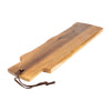 3pc Acacia Wooden Serving Board Set with Baguette Board and 2x Wooden Serving Boards, Medium and Large