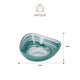 Artesà Glass Serving Bowl - Green Swirl, 13 cm