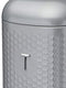 Lovello Retro Tea Canister with Geometric Textured Finish - Shadow Grey