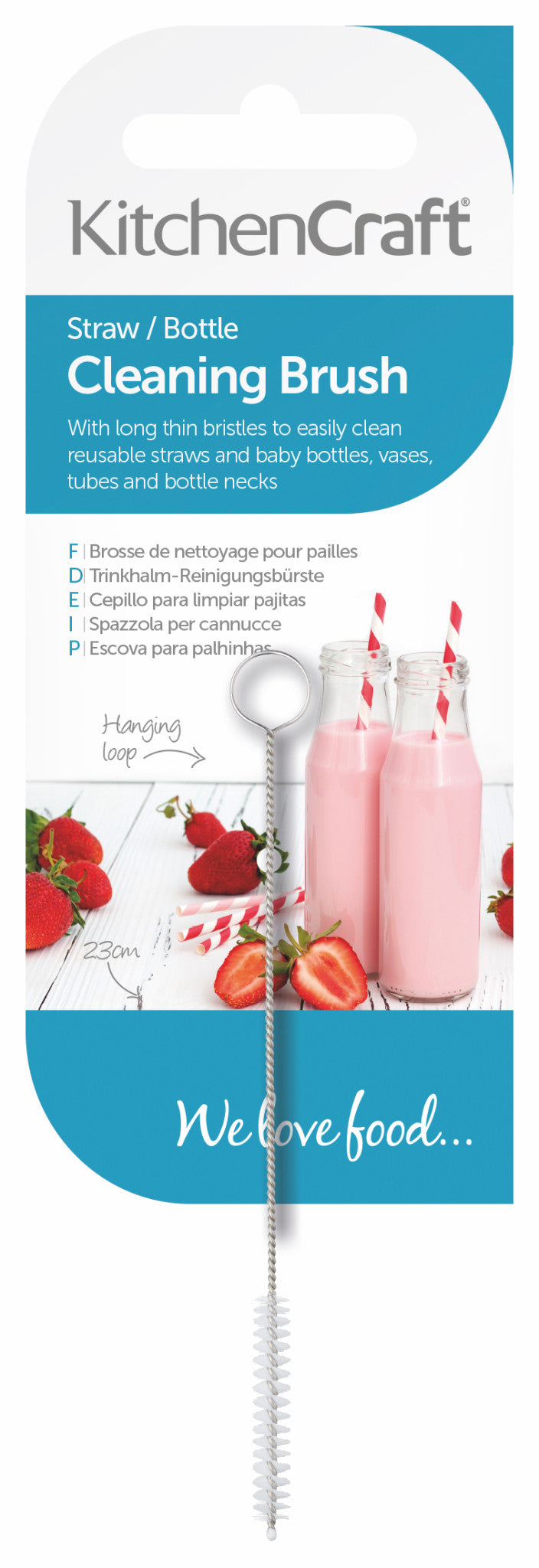 KitchenCraft Straw / Bottle Cleaning Brush