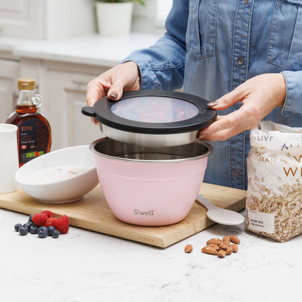 S'well Pink Topaz Salad Bowl Kit, 1.9L image 2