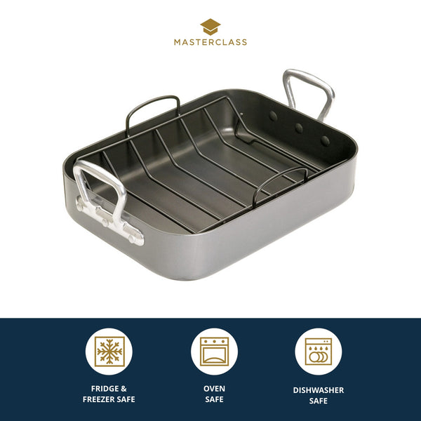 MasterClass Non-Stick Roasting Pan with Handles, 36cm x 27cm image 6