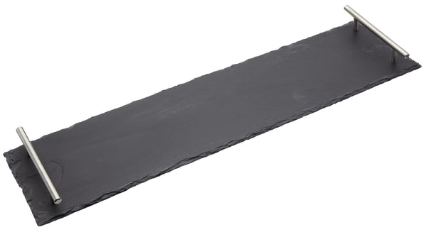2pc Slate Serving Platter Set with Rectangular Platter with Handles and Heart Shaped Platter image 4