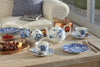 Set of 4 Mikasa Hampton Porcelain 330ml Blue Flower Conical Mugs image 3