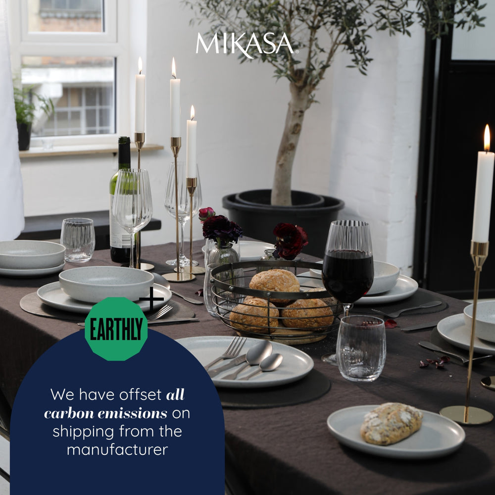 Mikasa Pebble-Shaped Faux-Leather Placemats, Set of 4, Grey, 38 x 30cm