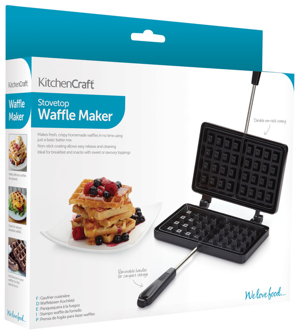 KitchenCraft Non Stick Waffle Maker image 4