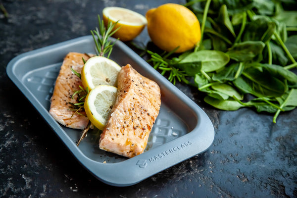 MasterClass Smart Ceramic Baking Tray with Robust Non-Stick Coating, Carbon Steel, Grey, 23 x 15cm image 5