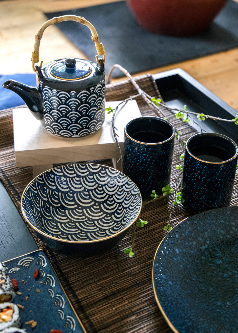 Set of 6 Mikasa Satori Porcelain 16cm Rice Bowls