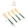 Artesà Set of Butter Spreaders - Green and Gold, 4 Pieces image 8