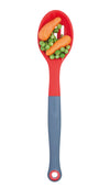 Colourworks Brights Red Silicone-Headed Slotted Spoon image 2