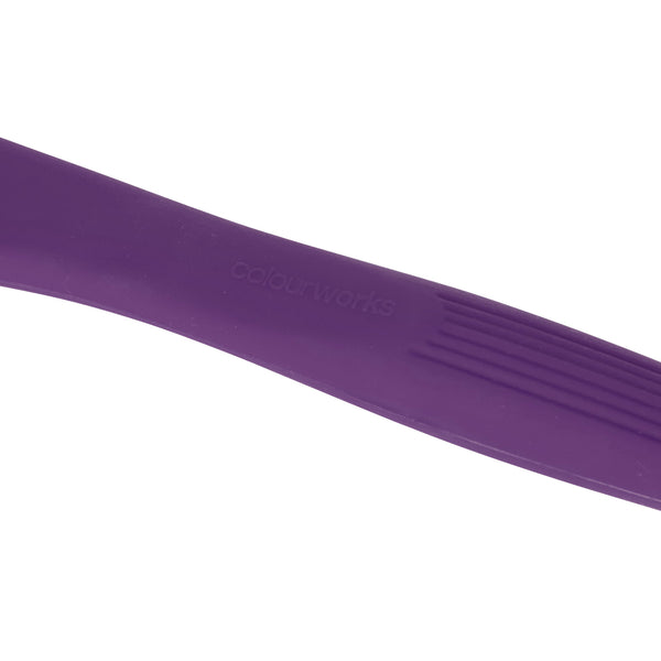 Colourworks Purple Silicone Spatula with Bowl Rest image 3